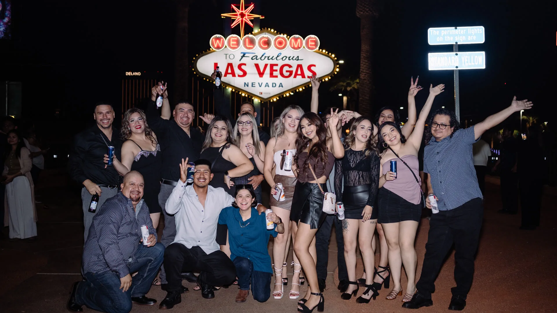 Birthday party on a Las Vegas party bus